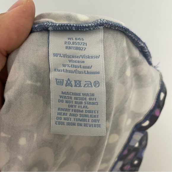 BODEN Jersey Knit Faux Wrap Dot Print Blouse Top 8 - Picture 5 of 5